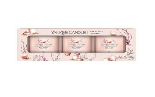 Корпоративный подарок - Подарочный набор из 3 свечей Mini Pink Sands Yankee Candle