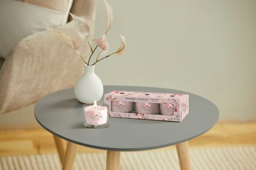 Корпоративный подарок - Подарочный набор из 3 свечей Mini Pink Sands Yankee Candle