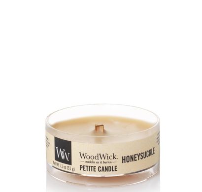 Ароматична свічка з ароматом жимолості й жасмину Woodwick Petite Honeysuckle 31 г