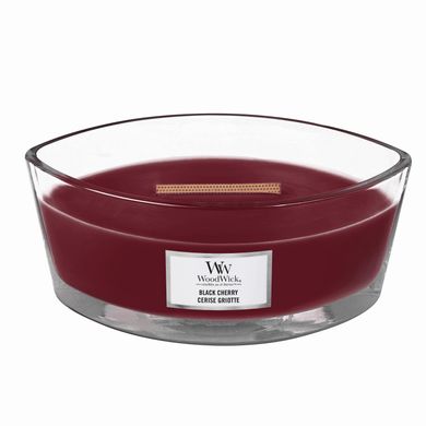 Ароматична свічка з ароматом соковитої черешні Woodwick Ellipse Black Cherry 453 г