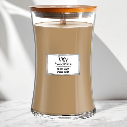 Ароматическая свеча с ароматом инжира и гваякового дерева Woodwick Large Gilded Sands 609 г