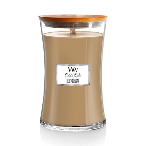 Ароматична свічка з ароматом інжиру та гваякового дерева Woodwick Large Gilded Sands 609 г