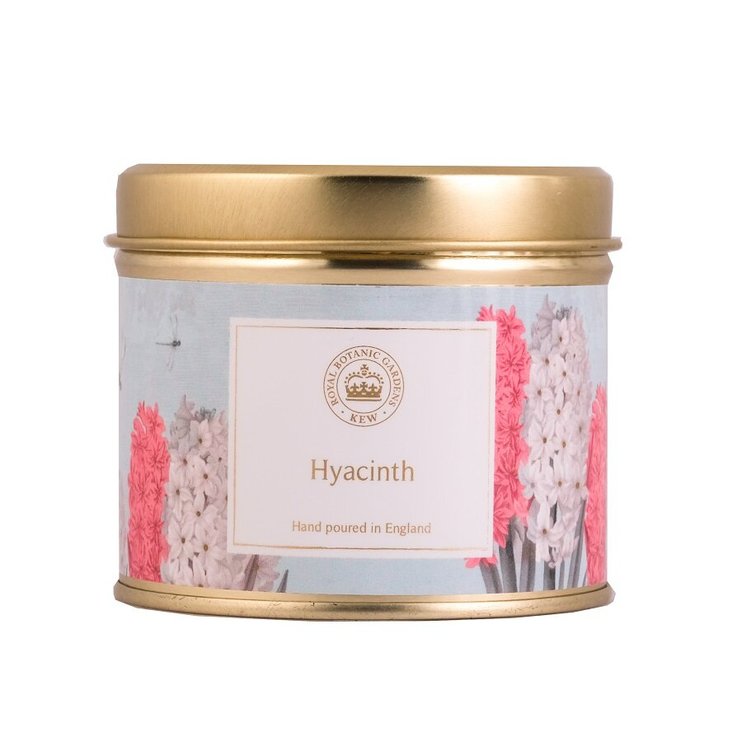 Ароматична travel свічка з квітковим ароматом на деревній основі Kew aromatics Hyacinth 160 г