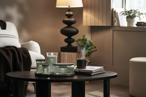Ароматическая свеча с ароматом инжира и керда Woodwick Large Verdant Fig 609 г