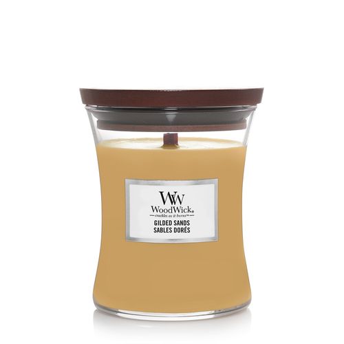 Ароматична свічка з ароматом інжиру та гваякового дерева Woodwick Medium Gilded Sands 275 г