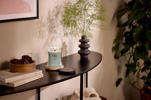 Ароматическая свеча с ароматом копченого дерева и яблочной кожуры Woodwick Medium Fireside 275г
