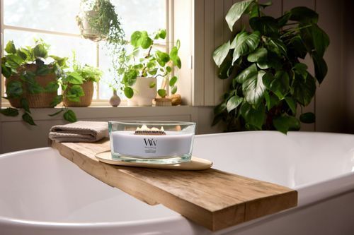Ароматична свічка з ароматом лаванди та кедра Woodwick Ellipse Lavender & Cedar 453 г
