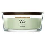 Ароматична свічка з ароматом цитрусових та зеленого чаю Woodwick Ellipse Matcha Zest 453 г
