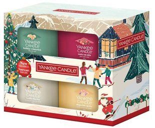 Корпоративный подарок - Подарочный набор из 4 свечей Christmas Yankee Candle Filled Votive Gift Set