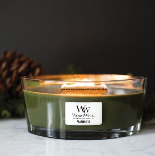 Ароматична свічка з ароматом свіжозрізаної ялини Woodwick Ellipse Frasier Fir 453 г