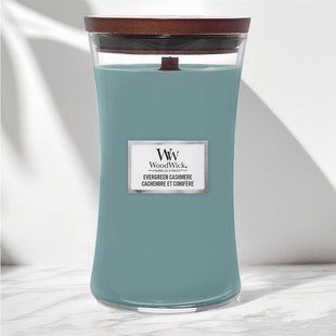 Ароматична свічка з нотами сосни, свіжого повітря та кашеміру Woodwick Large Evergreen Cashmere 609 г