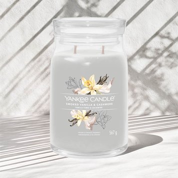 Ароматическая свеча Smoked Vanilla & Cashmere Large Yankee Candle