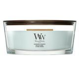 Ароматична свічка з нотами океану та кедра Woodwick Ellipse Sagewood & Seagrass 453 г