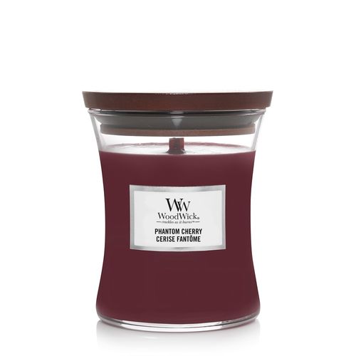 Ароматическая свеча с ароматом темной вишни и амбры Woodwick Medium Phantom Cherry 275 г