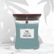 Ароматическая свеча с нотами сосны, свежего воздуха и кашемира Woodwick Medium Evergreen Cashmere 275 г