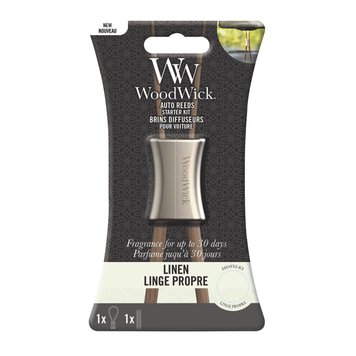 Ароматизатор в машину с жасмином и кедром Woodwick Linen 20г