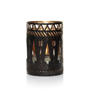 Подсвечник для ароматических свечей Bronze Trees Woodwick размера Petite