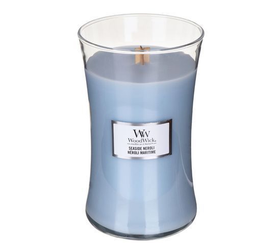 Ароматична свічка з ароматом квітів неролі і мандарина Woodwick Large Seaside Neroli 609 г