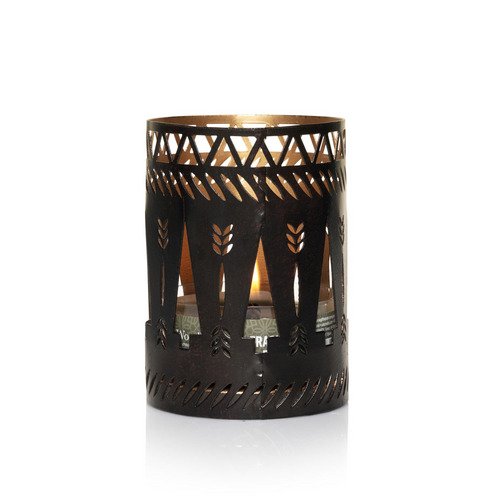 Свічник для ароматичних свічок Bronze Trees Woodwick размера Petite