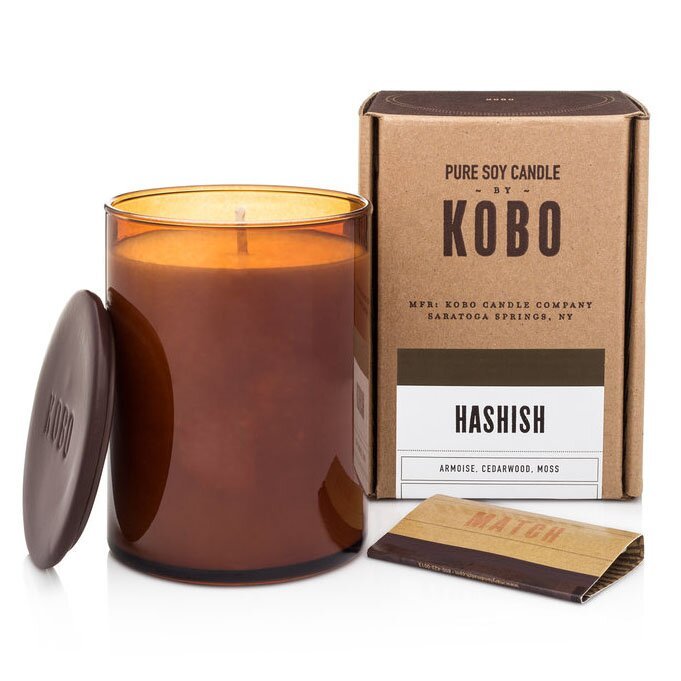Ароматична свічка з ароматом моху і полину Kobo Hashish 425 г