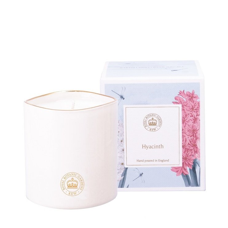 Ароматична свічка з квітковим ароматом на деревній основі Kew aromatics Hyacinth 180 г