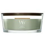 Ароматическая свеча с ароматом инжира и керда Woodwick Ellipse Verdant Fig 453 г