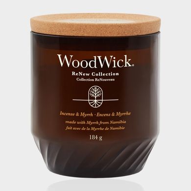 Свічка з прянощами Incense & myrrh RENEW Woodwick