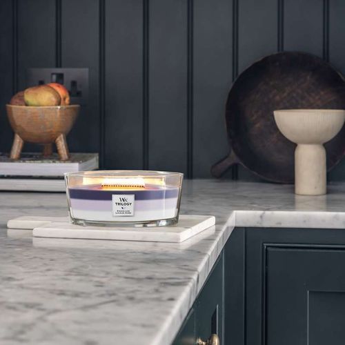 Ароматична свічка з тришаровим ароматом Woodwick Ellipse Evening Luxe Trilogy 453 г