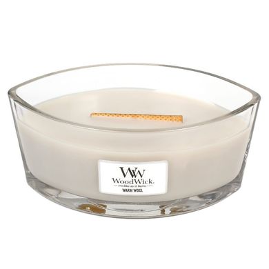 Ароматична свічка з ароматом теплої шерсті Woodwick Ellipse Warm Wool 453 г