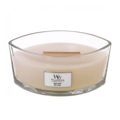 Ароматична свічка з ароматом апельсинового цуката Woodwick Ellipse White Honey 453 г