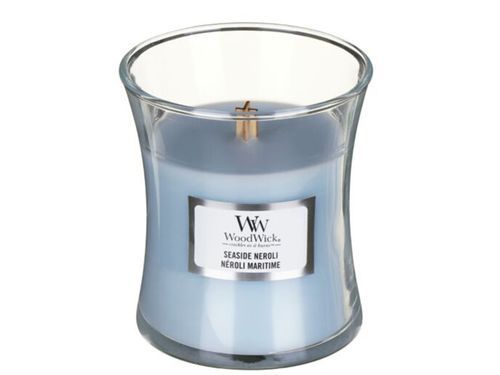 Ароматична свічка з ароматом квітів неролі і мандарина Woodwick Medium Seaside Neroli 275 г