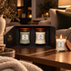 Набір свічок Woodwick Medium Fireside та Linen