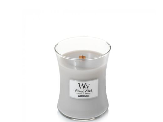 Ароматична свічка з ароматом теплої шерсті Woodwick Mini Warm Wool 85 г