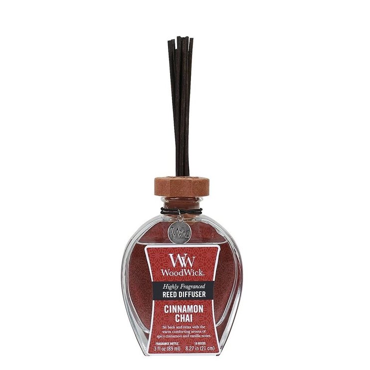 Аромадиффузор для дома с ванилью и корицей + палочки Woodwick Cinnamon Chai 89 мл