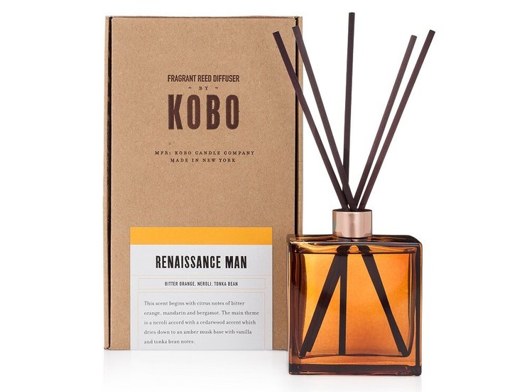 Аромадиффузор для дома с палочками с ароматом флёрдоранжа и кедра Kobo Renaissance Man 266 мл