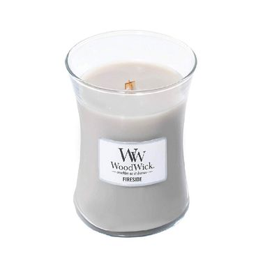 Ароматическая свеча с ароматом копченого дерева и яблочной кожуры Woodwick Medium Fireside 275 г