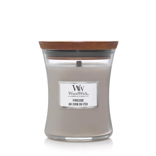 Ароматическая свеча с ароматом копченого дерева и яблочной кожуры Woodwick Medium Fireside 275 г