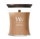 Ароматическая свеча с ароматом жареного фундука и кофе Woodwick Medium Hazelnut Roast, 275 г