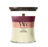 Ароматическая свеча с трехслойным ароматом Woodwick Medium Trilogy Lush Nectar 275 г