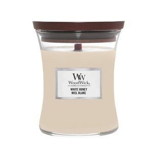 Ароматическая свеча с ароматом апельсинового цуката Woodwick Medium White Honey 275 г