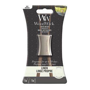 Ароматизатор в машину з жасмином та кедром Woodwick Linen 20г