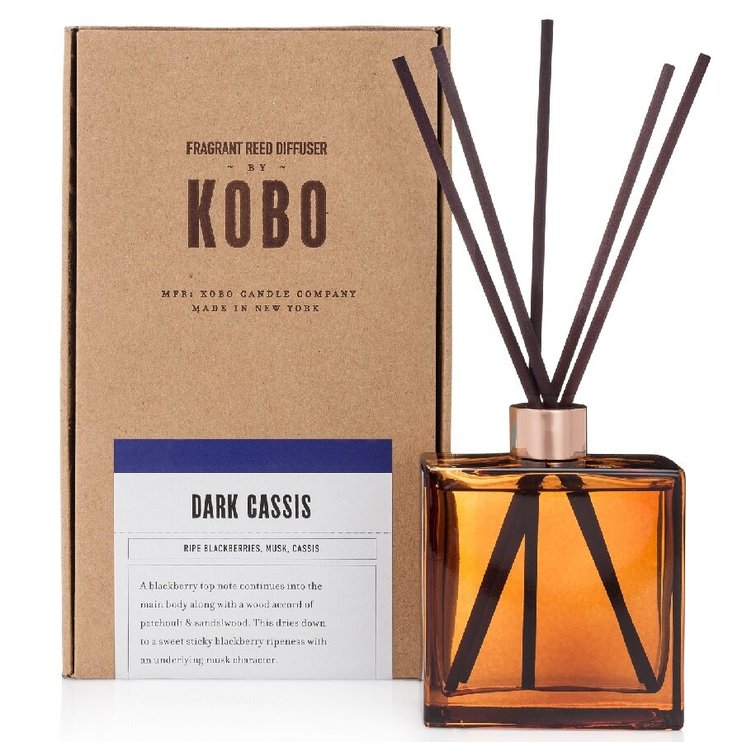 Аромадиффузор для дома с палочками с ароматом черной смородины Kobo Dark Cassis 266 мл