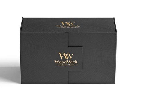 Корпоративный подарок - Набор свечей Woodwick Medium Fireside та Linen