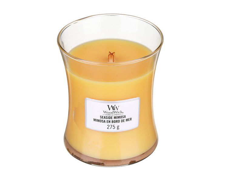 Ароматична свічка з ароматом цитрусових, винограду Woodwick Medium Seaside Mimosa 275 г