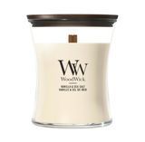 Ароматическая свеча с ароматом ванили и морской соли Woodwick Medium Vanilla & Sea Salt 275 г