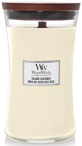 Ароматична свічка з ароматом кокоса та ананаса Woodwick Large Island Coconut 609 г