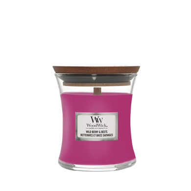 Ароматическая свеча с ароматом ягод, свёклы и апельсина Woodwick Mini Wild Berry & Beets 85 г