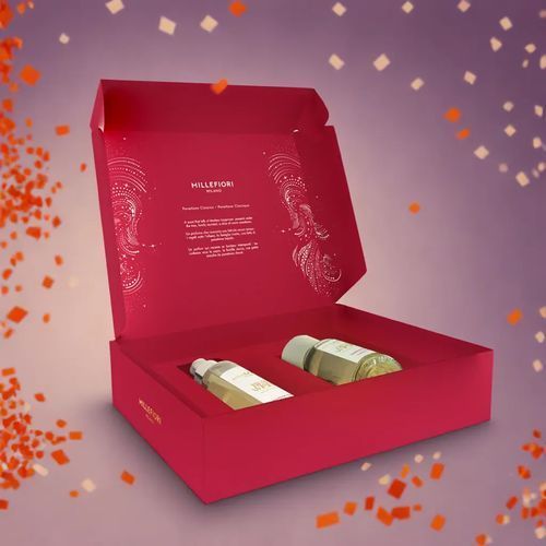 Корпоративный подарок - Подарочный набор &ldquo;Best wishes. Panettone Classico&rdquo; Millefiori Milano (аромадиффузор + спрей)
