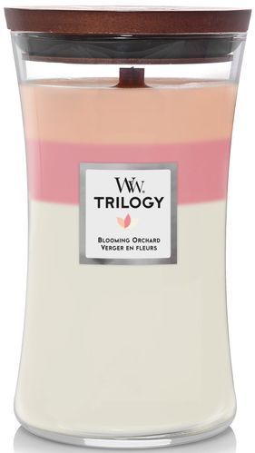Ароматична свічка з ніжними нотами Woodwick Large Trilogy Blooming Orchard 609 г