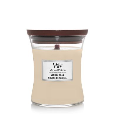 Ароматична свічка з ароматом чистої ванілі Woodwick Medium Vanilla Bean 275 г